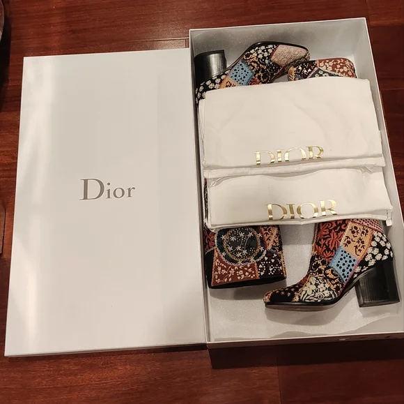 *SOLD*CHRISTIAN DIOR BEADED BOOTS - Picture 5 of 16